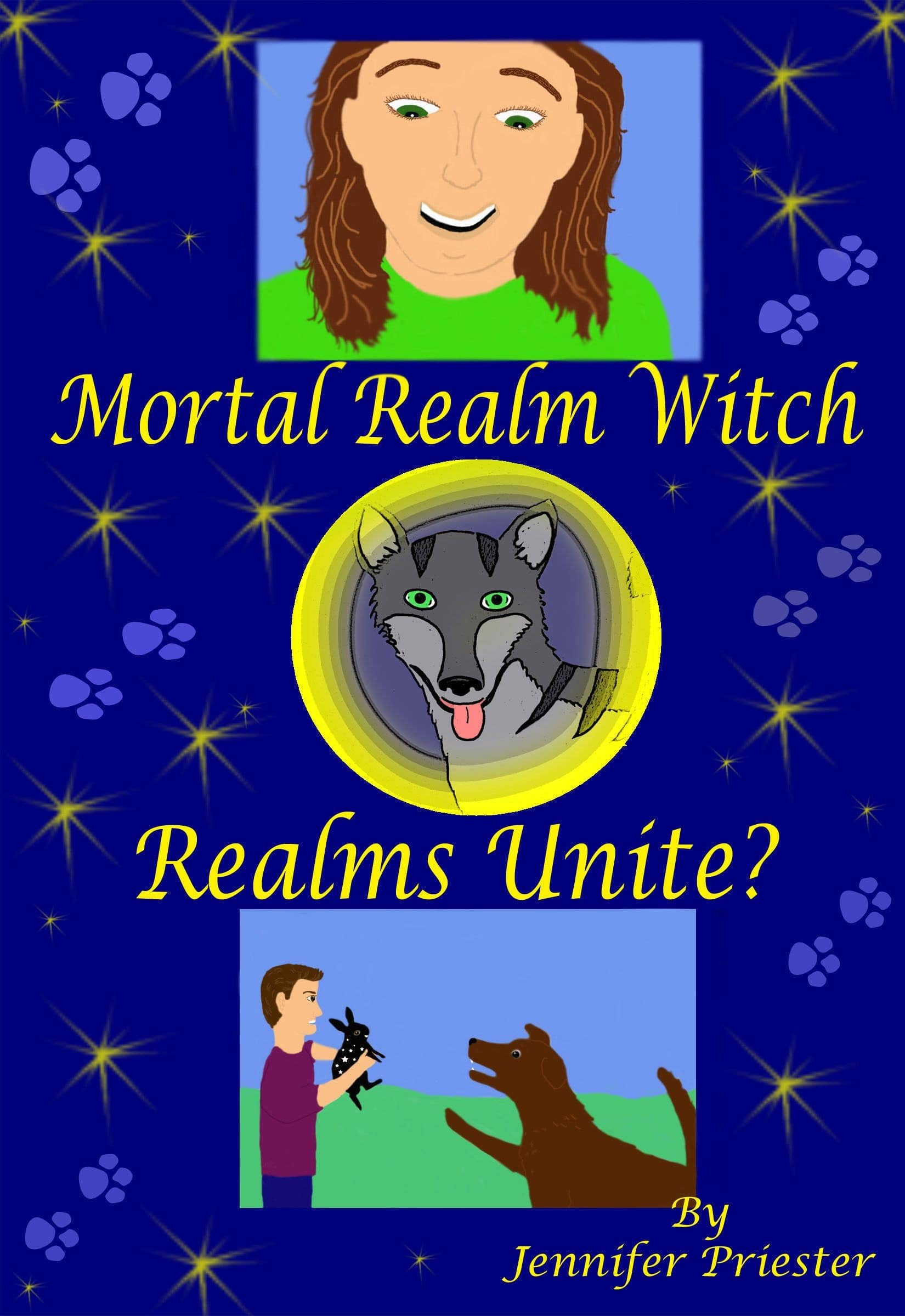 The cover page for Realms Unite?, the third book in the Mortal Realm Witch Series.