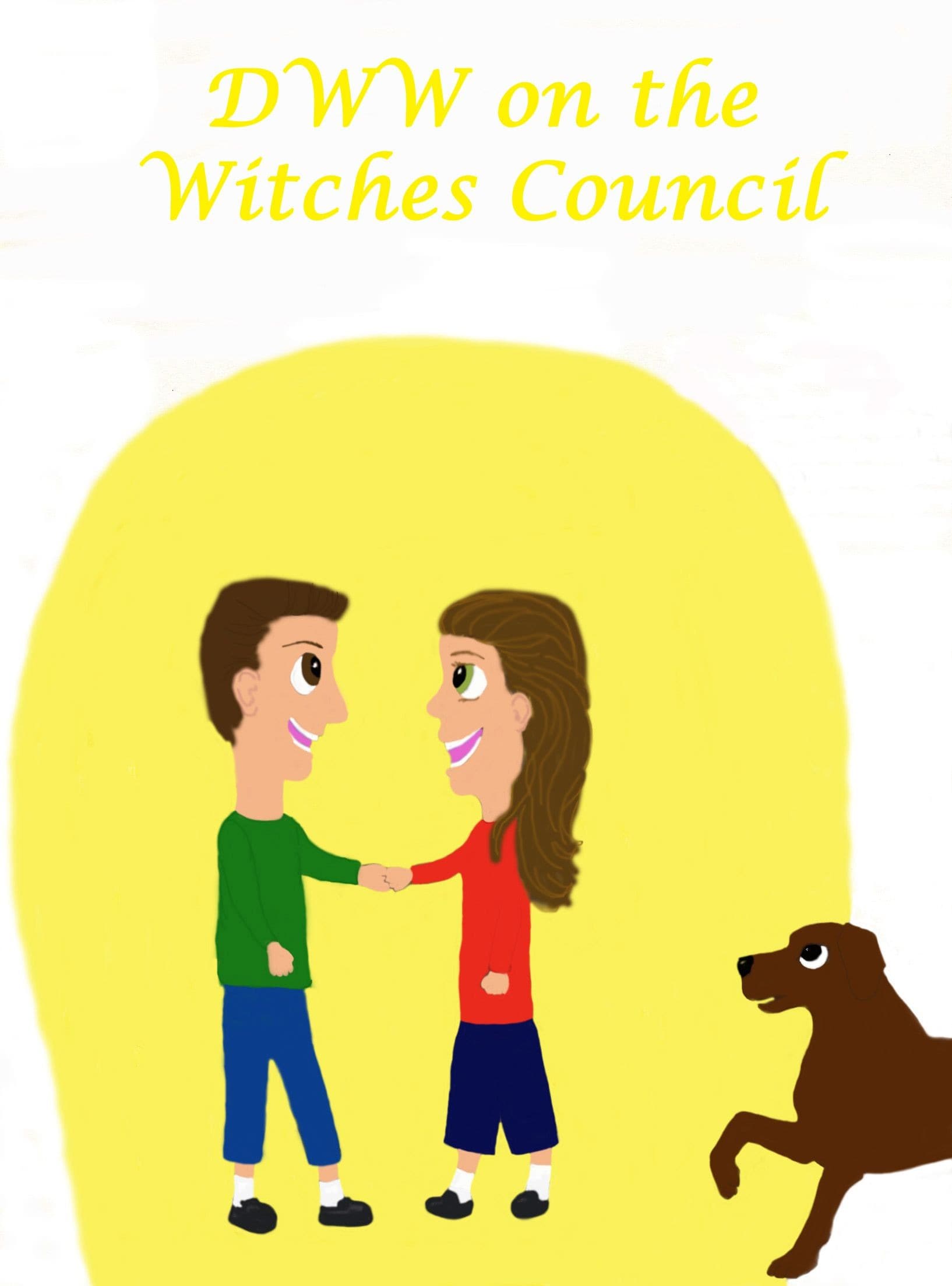 The color version of the illustration for DWW on the Witches Council, a story from Learning About Magic.