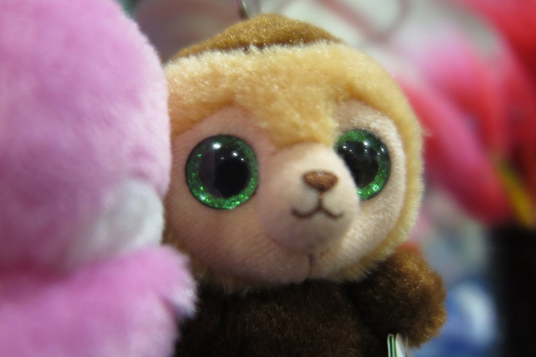 A photo of the plush clip-on version of Roodee the Capuchin from Yoohoo & Friends.