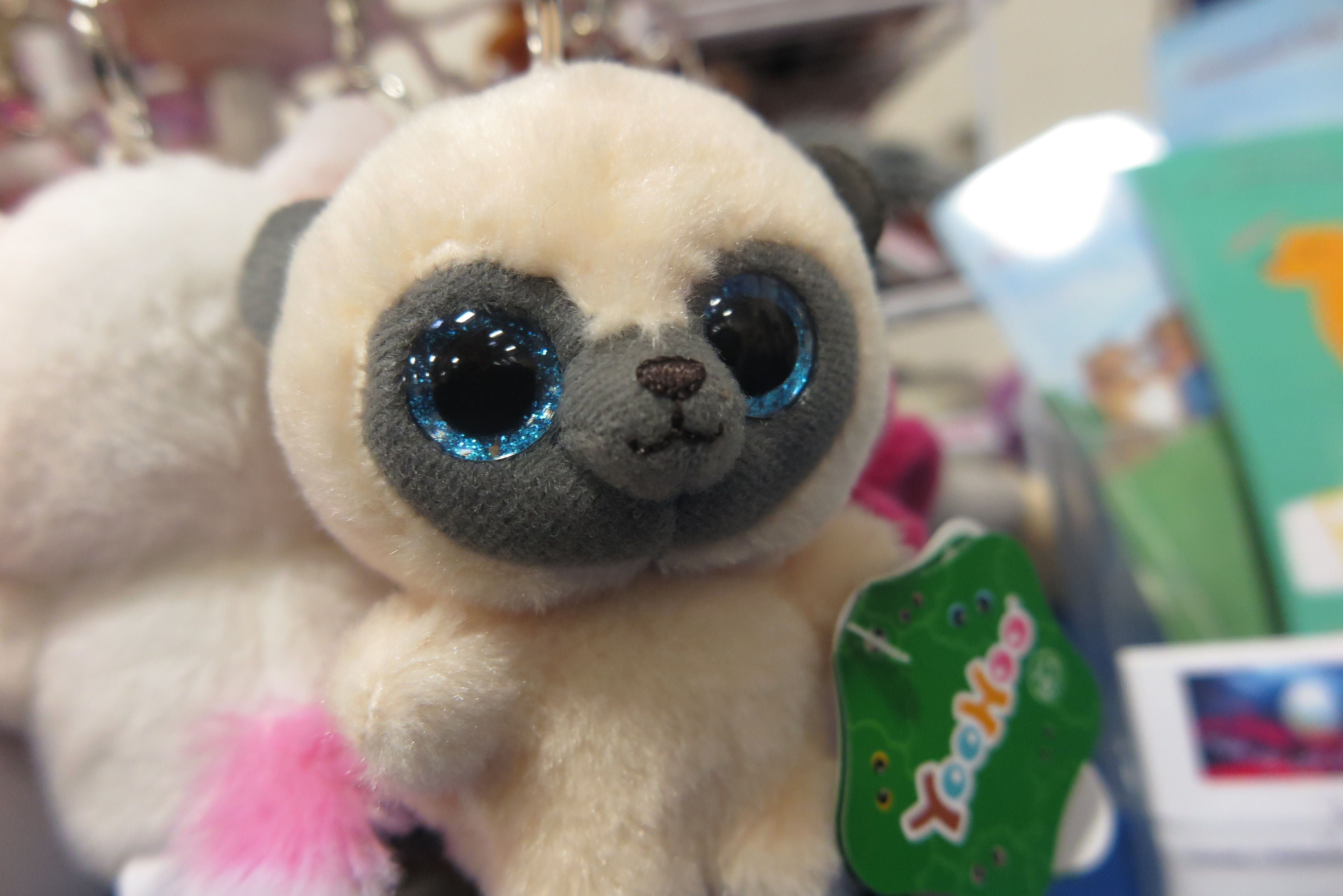 A photo of the plush clip-on version of Yoohoo the Bush Baby from Yoohoo & Friends.