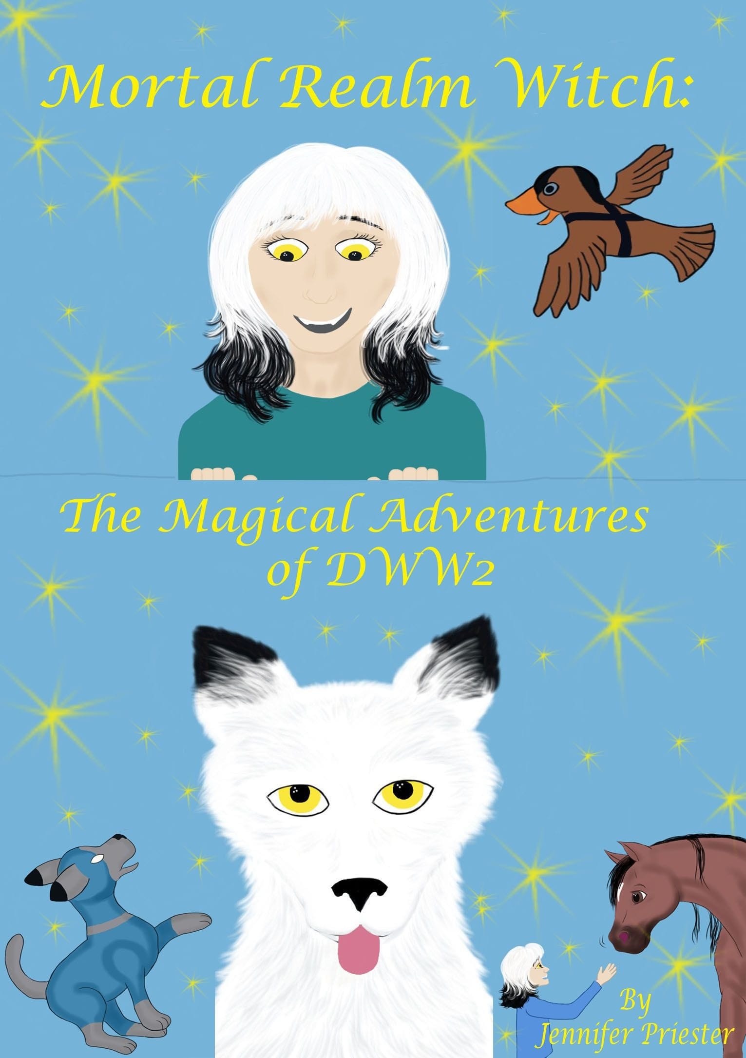 The cover page for The Magical Adventures of DWW2, the fourth book in the Mortal Realm Witch Series.